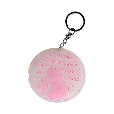 To the World Keychain - Acrylic - Pink - Unicorn Fart Productions